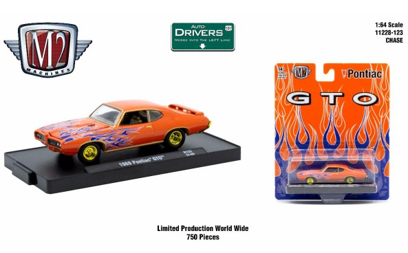 2025年春の M2 Machines eBay | CHASE GTO Pontiac 1969 R123 1:64 Auto-Drivers ミニカー